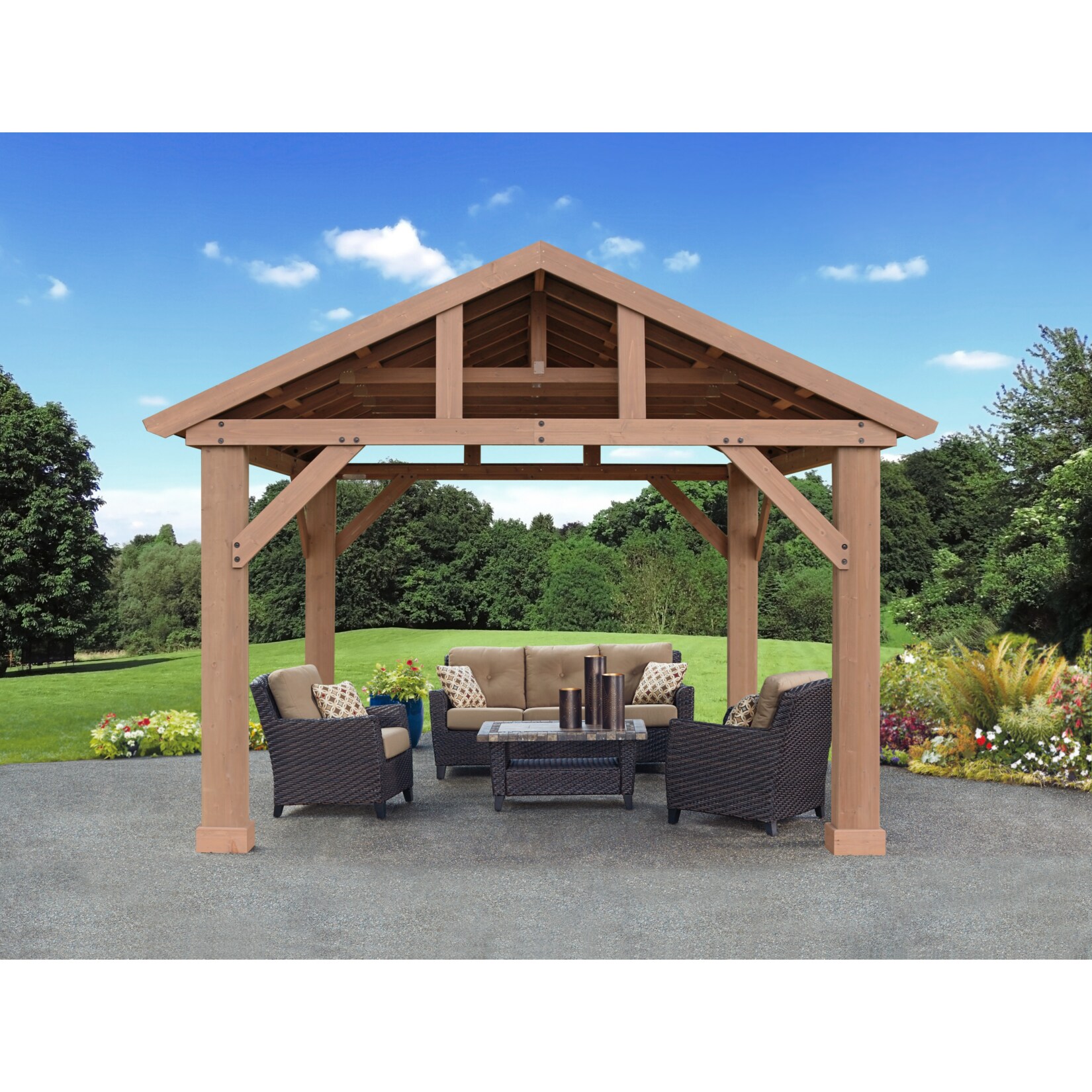 Westmann Holz Pavillon Yukon 14×12 | 00628222129493