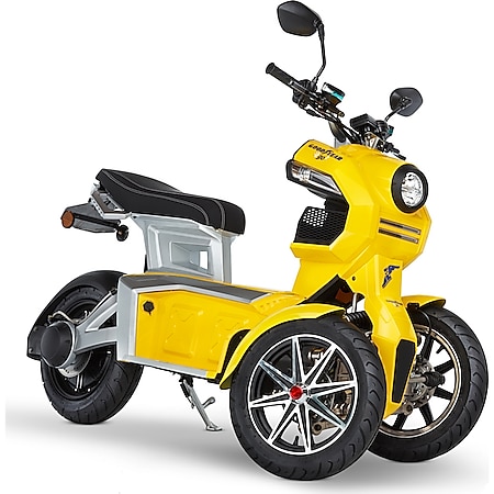 Doohan eGo2 Dreirad Elektroroller 1560W - 45km/h, gelb - Bild 1