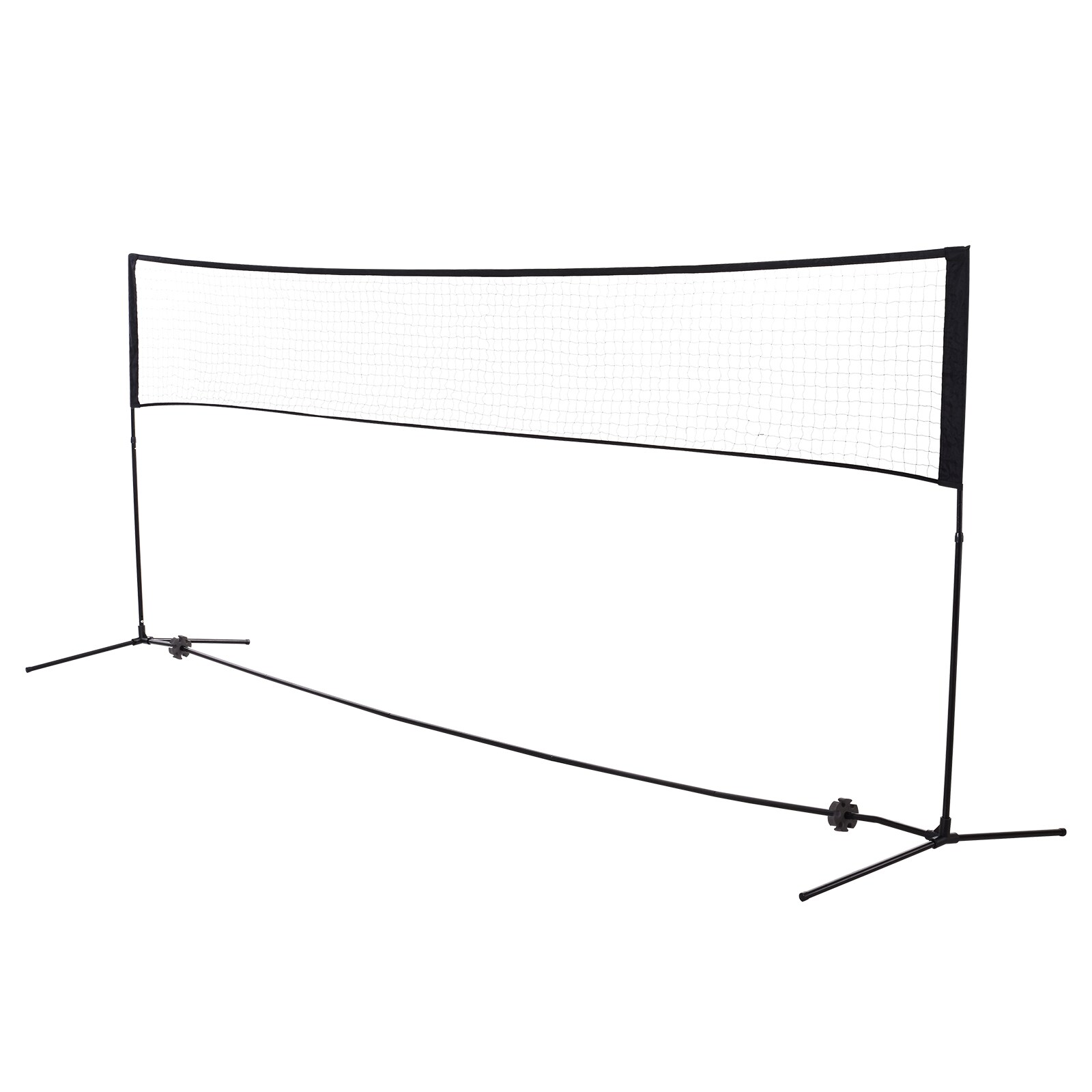 HOMCOM Badmintonnetz PE-Netz, Metallrohr