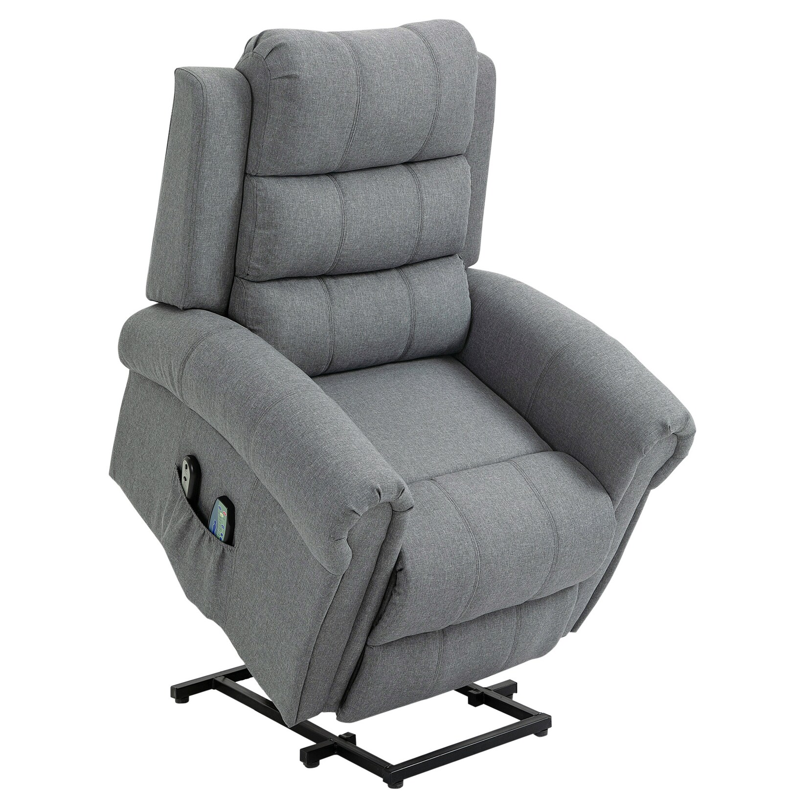 HOMCOM Massagesessel Leinen, Holz, Metall, Schaumstoff, PP | 04250871292844