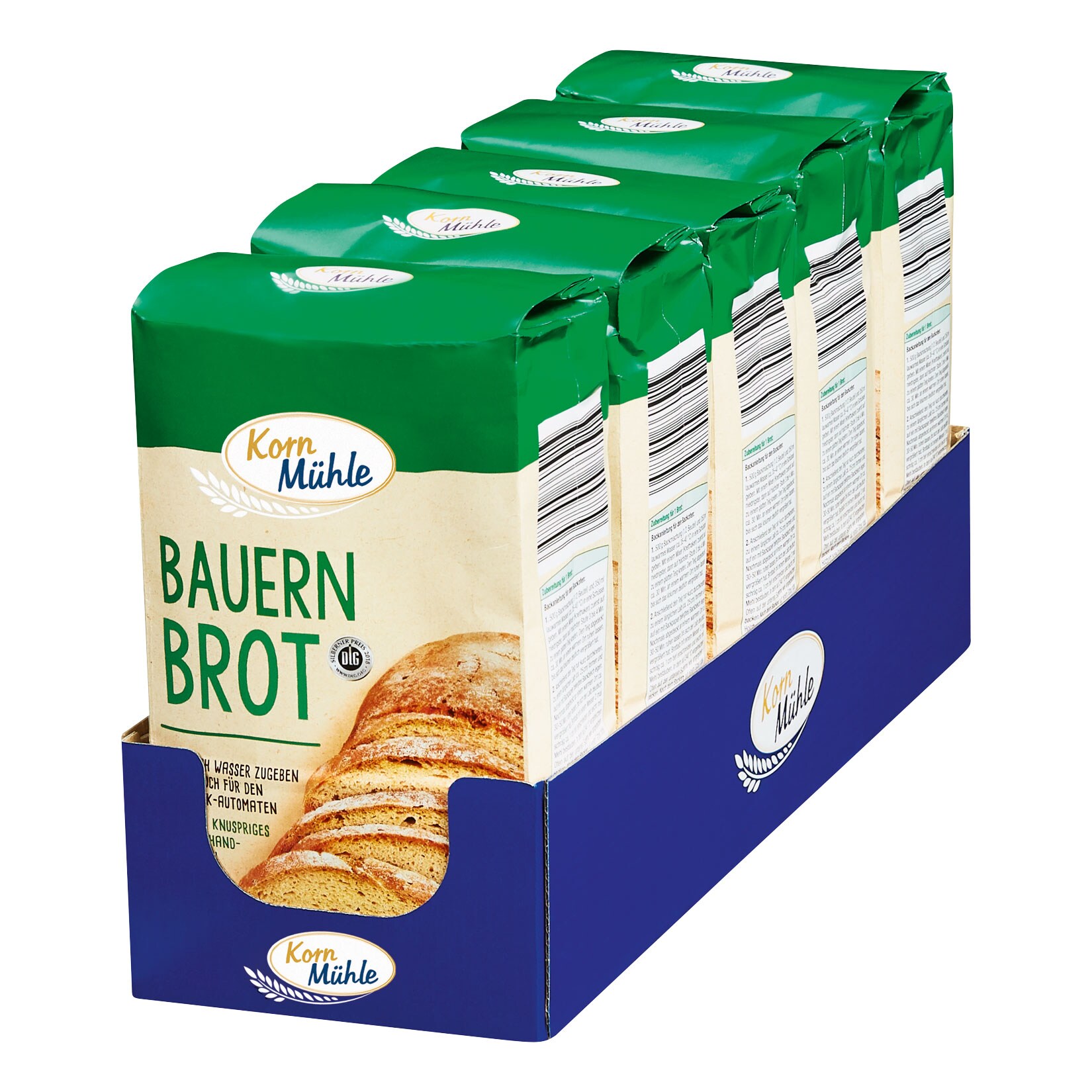 Kornm&uuml;hle Backmischung Bauernbrot 1 kg, 5er Pack - Bild 1