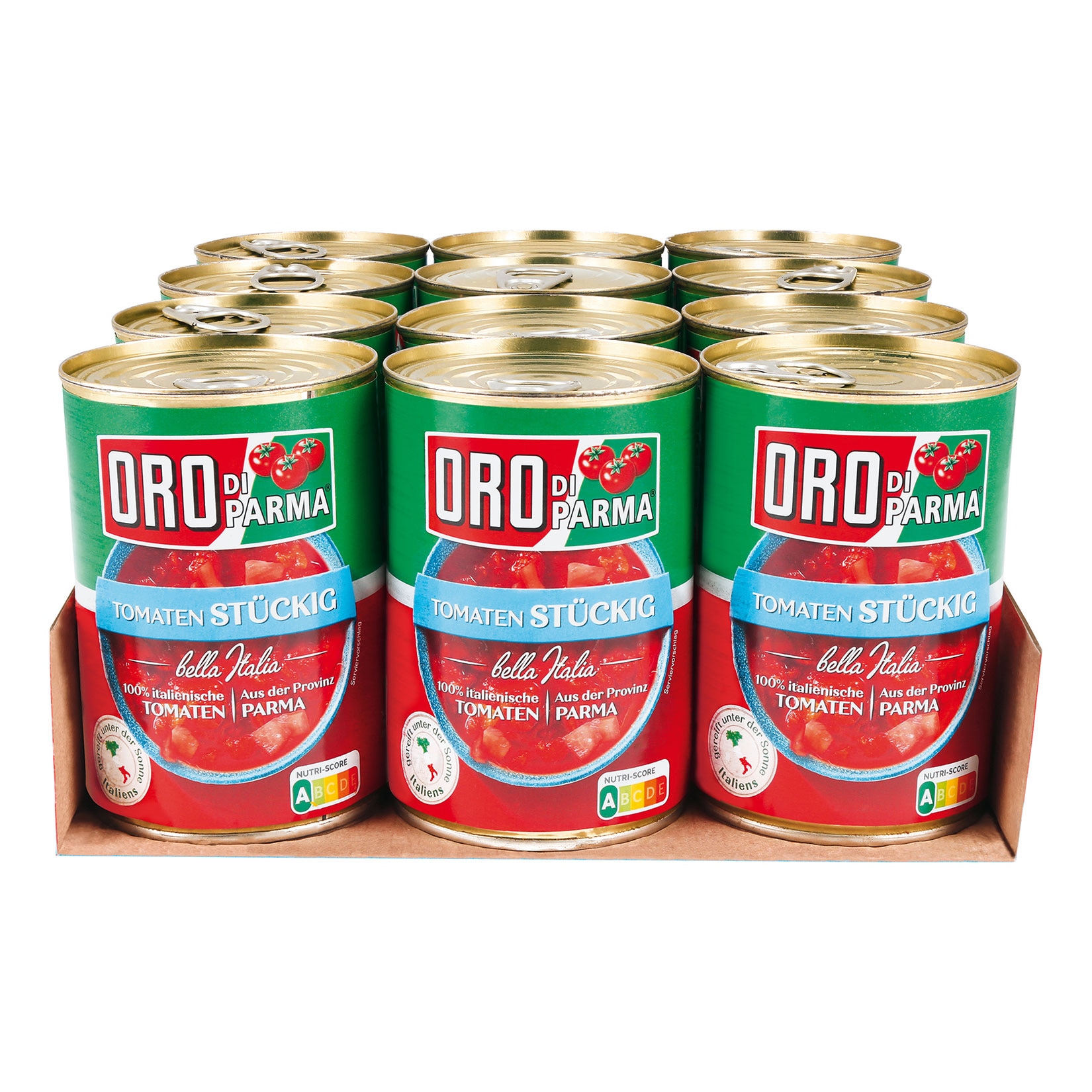 Oro di Parma Tomaten st&uuml;ckig 400 g, 12er Pack - Bild 1