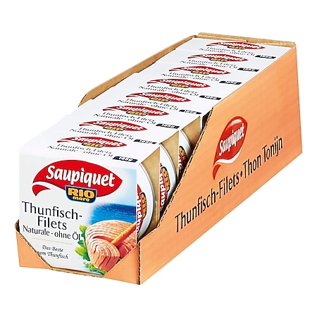 Saupiquet Thunfisch-Filets natur 130 g, 8er Pack - Bild 1