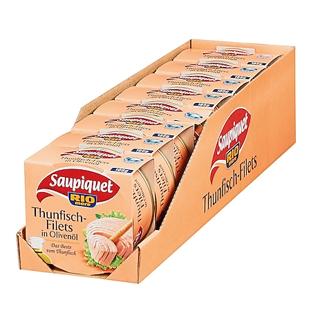 Saupiquet Thunfischfilet in Olivenöl 185 g, 8er Pack - Bild 1