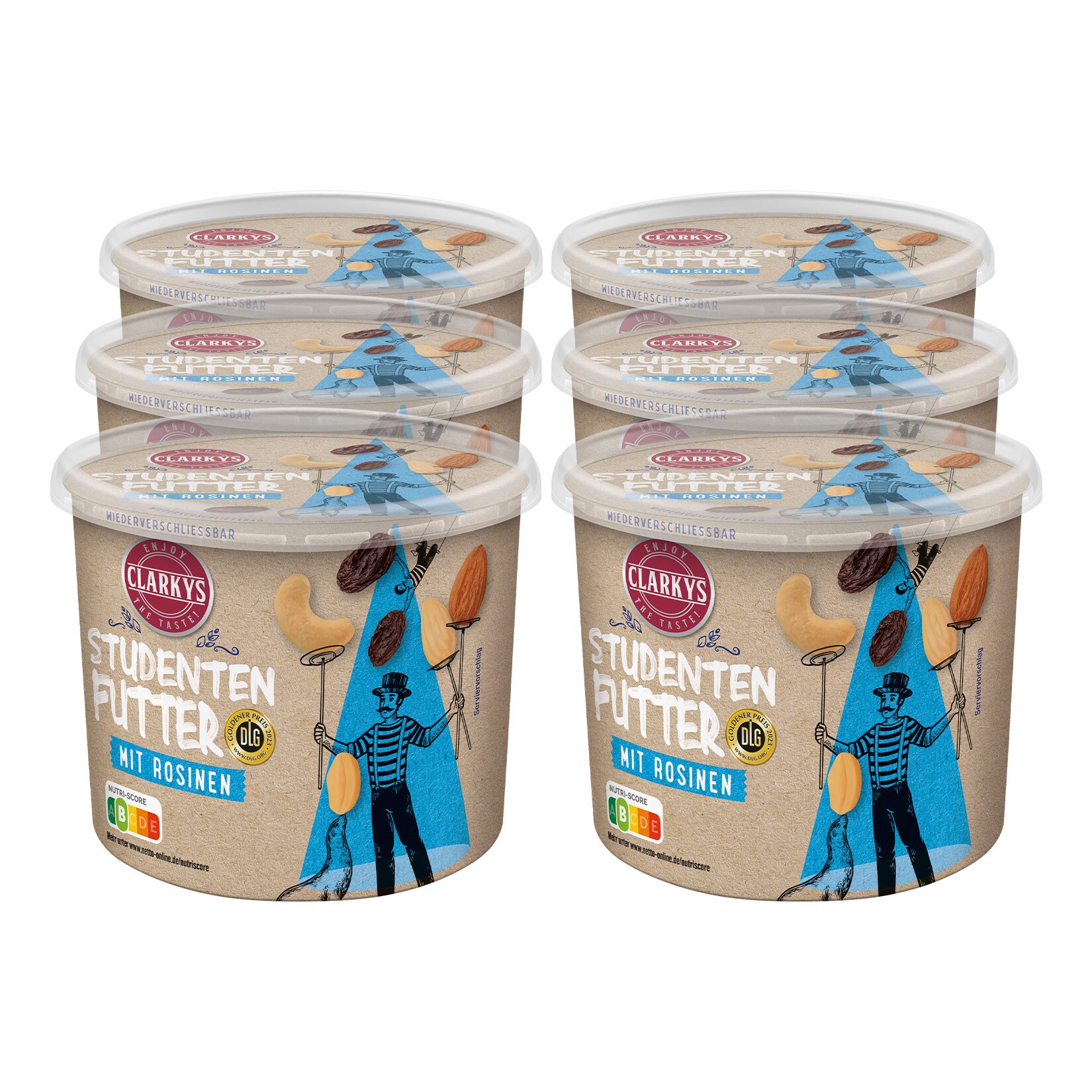 Clarkys Studentenfutter 300 g, 6er Pack