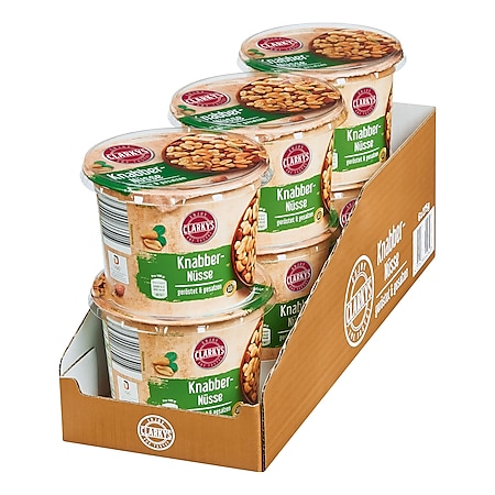 Clarkys Snack Nüsse geröstet & gesalzen 275 g, 6er Pack - Bild 1