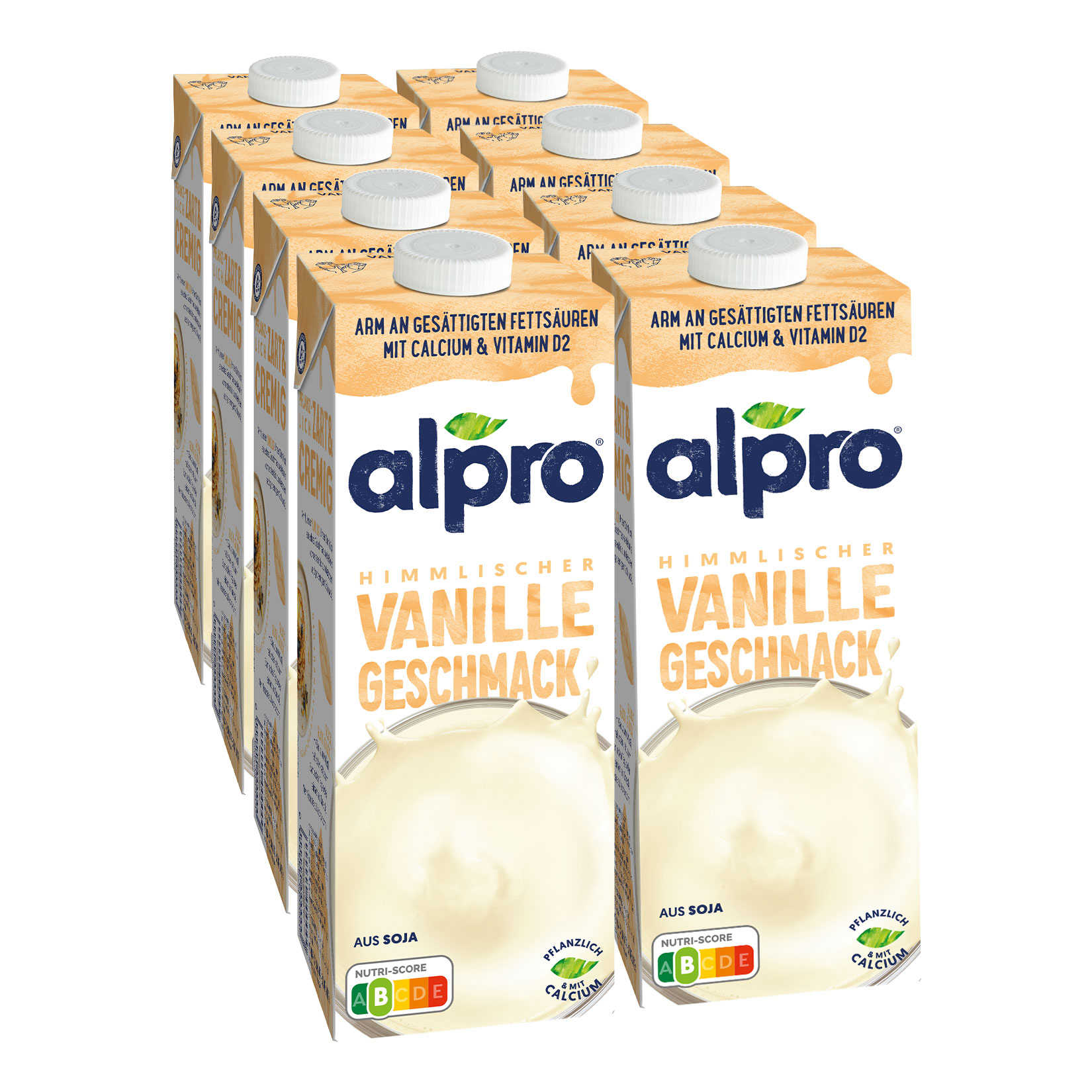 Alpro Sojadrink mit Vanille Geschmack 1 Liter, 8er Pack - Bild 1