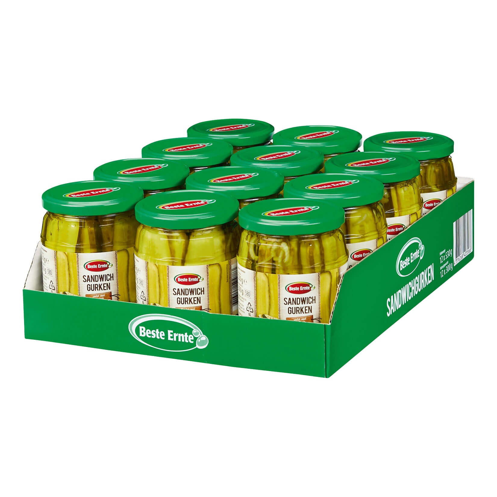 Beste Ernte Sandwichgurken 300 g Abtropfgewicht, 12er Pack - Bild 1