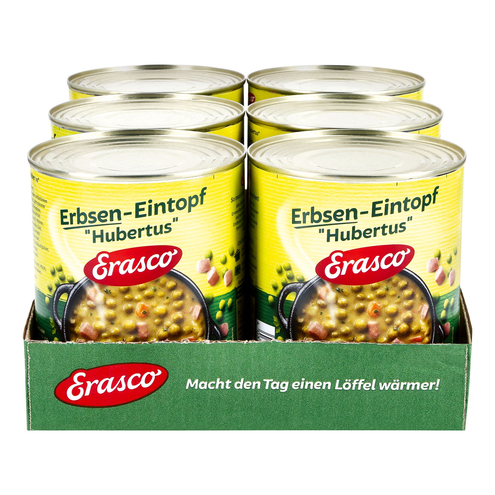 Erasco Erbsen-Eintopf Hubertus 800 g, 6er Pack