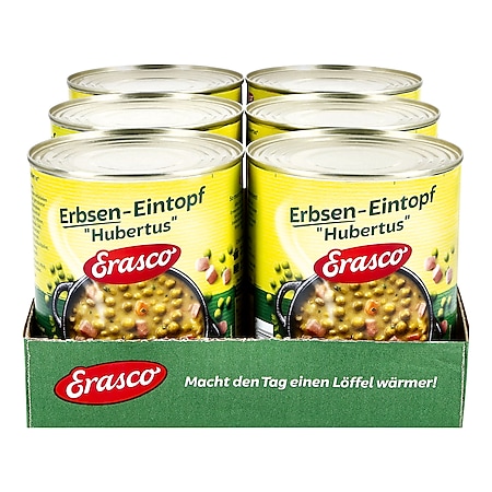 Erasco Erbsen-Eintopf Hubertus 800 g, 6er Pack - Bild 1