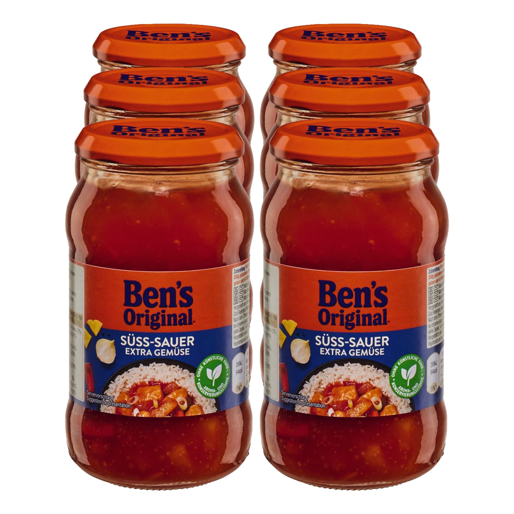 Ben's Original S&uuml;&szlig;-Sauer Sauce Gem&uuml;se 400 g, 6er Pack - Bild 1