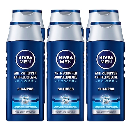 NIVEA Men Anti-Schuppen Power Shampoo 250 ml, 6er Pack - Bild 1