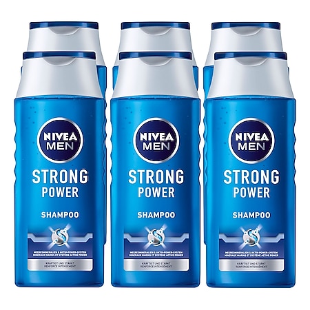 NIVEA Pflegeshampoo Strong Power 250 ml, 6er Pack - Bild 1