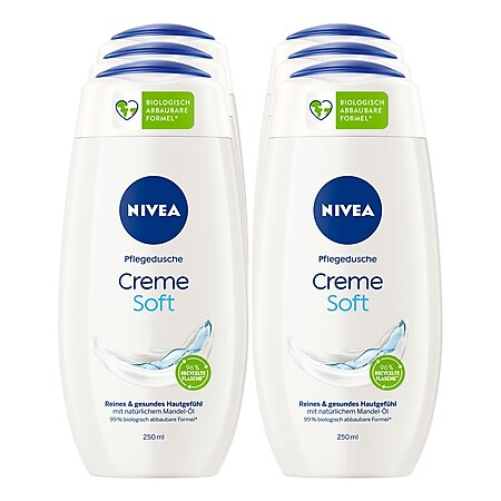 NIVEA Pflegedusche Creme Soft 250 ml, 6er Pack - Bild 1