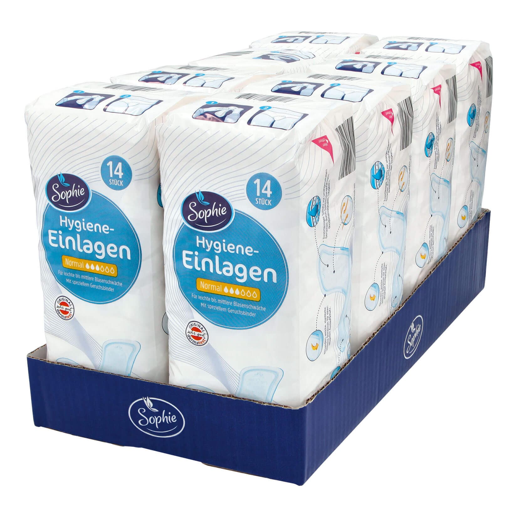 Sophie Hygiene-Einlagen Normal 14 St&uuml;ck, 8er Pack - Bild 1