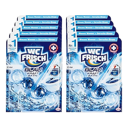 WC Frisch Kraft-Aktiv Blauspüler Chlor 50 g, 10er Pack - Bild 1