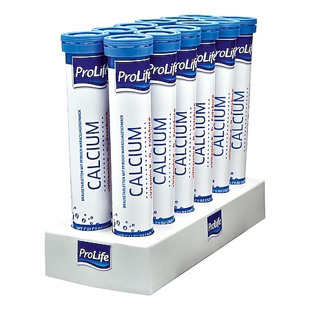 ProLife Calcium Brausetabletten 102 g, 12er Pack - Bild 1