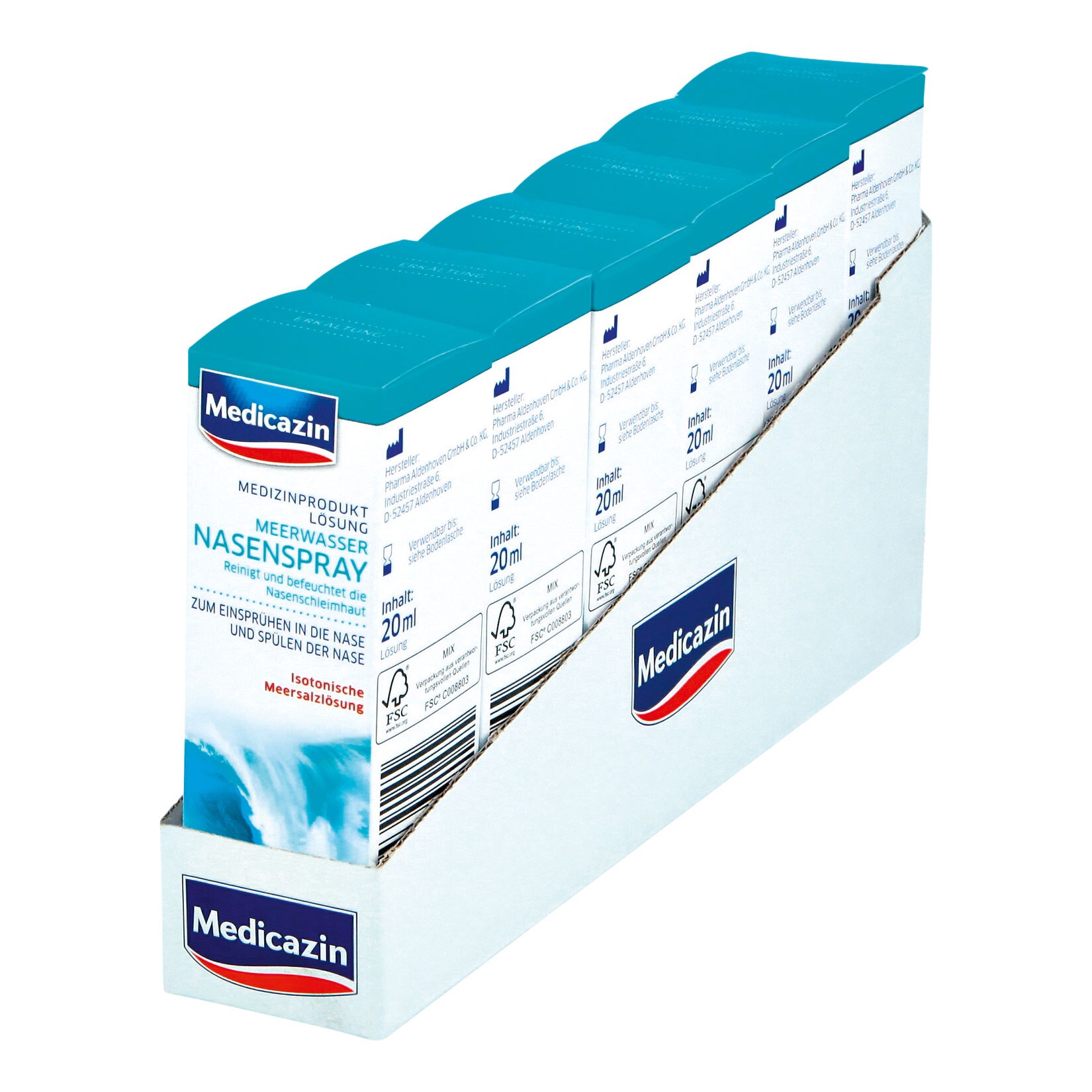 Medicazin Meerwasser Nasenspray 20 ml, 6er Pack - Bild 1