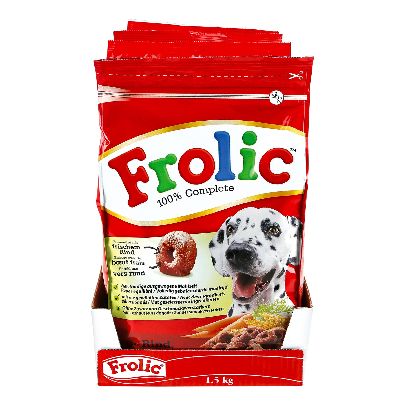 Frolic Hundefutter Rind 1,5 kg, 4er Pack - Bild 1