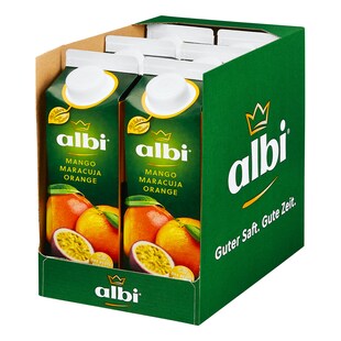albi Mango-Maracuja-Orange 1 Liter, 6er Pack - Bild 1