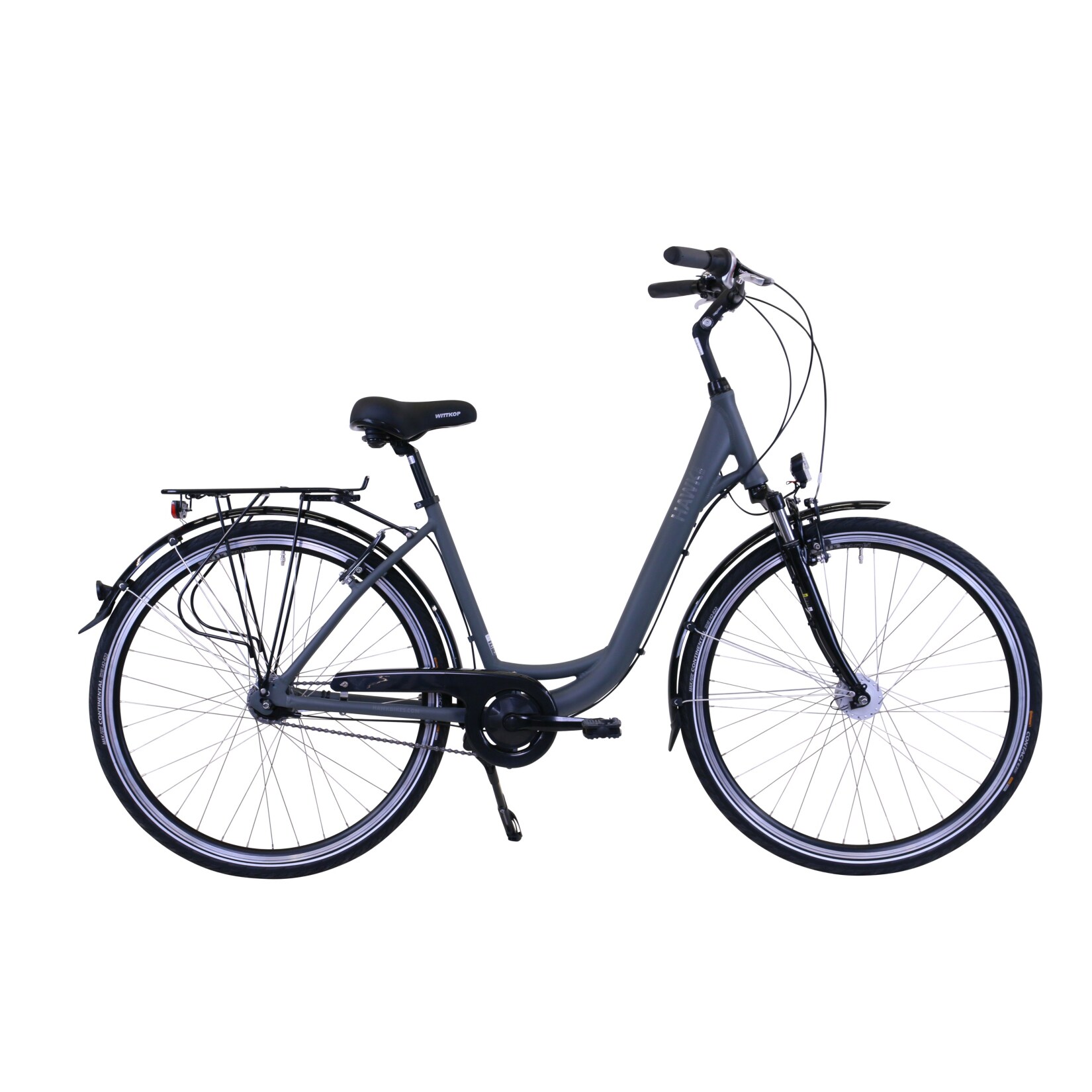 Bici Donna HAWK City Wave Premium 26 Pollici - Cambio Shimano Nexus 3 Marce, Freni A V, Design Classico
