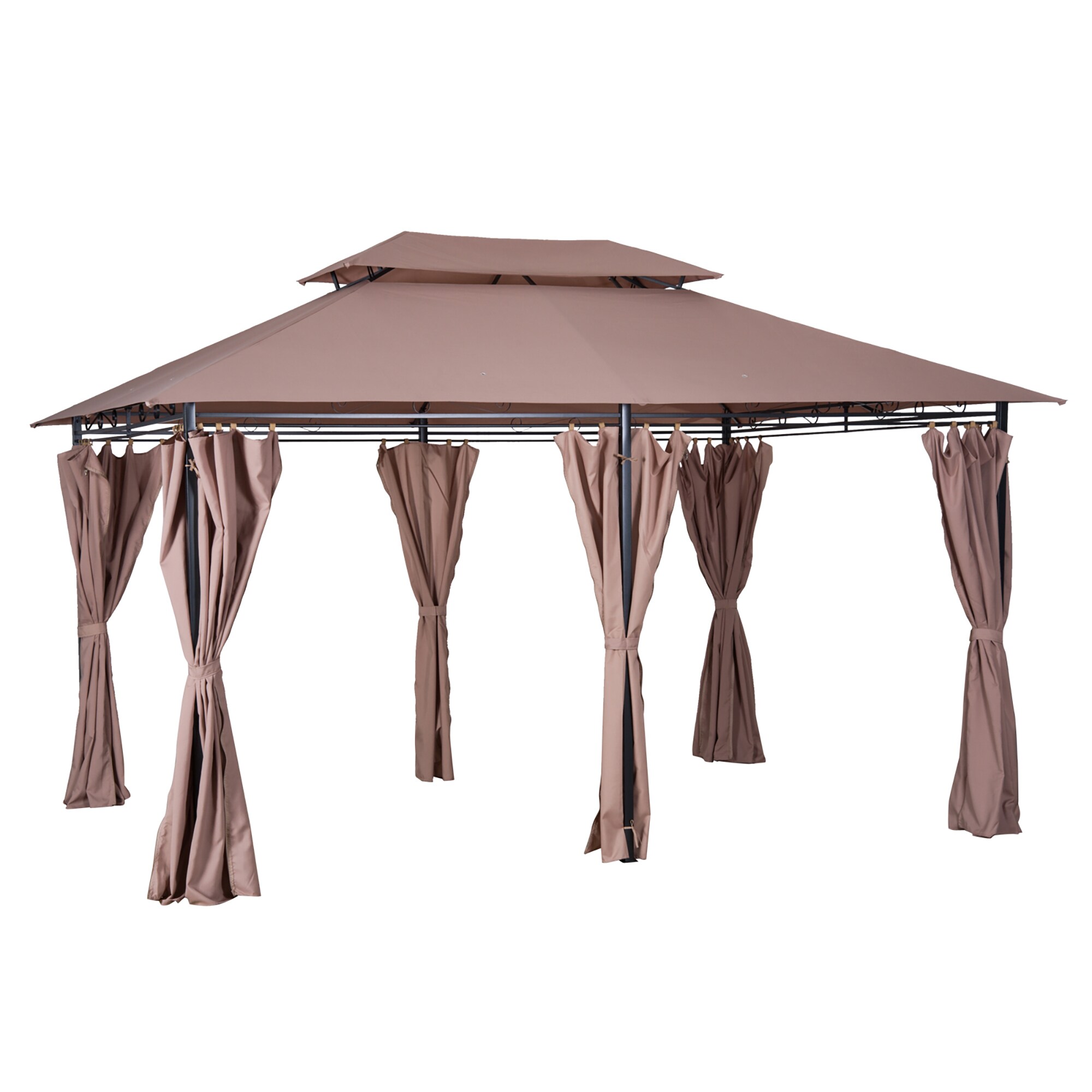 Outsunny Pavillon Stahl, Polyester-Gewebe - Bild 1