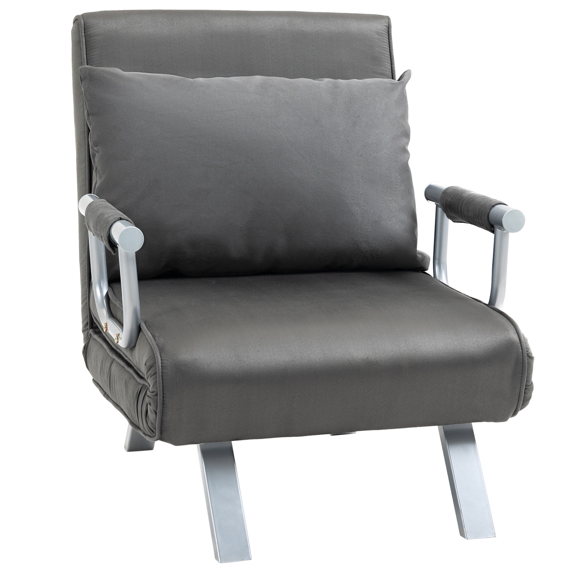HOMCOM Schlafsofa Samt (100% Polyester), Metall - Bild 1