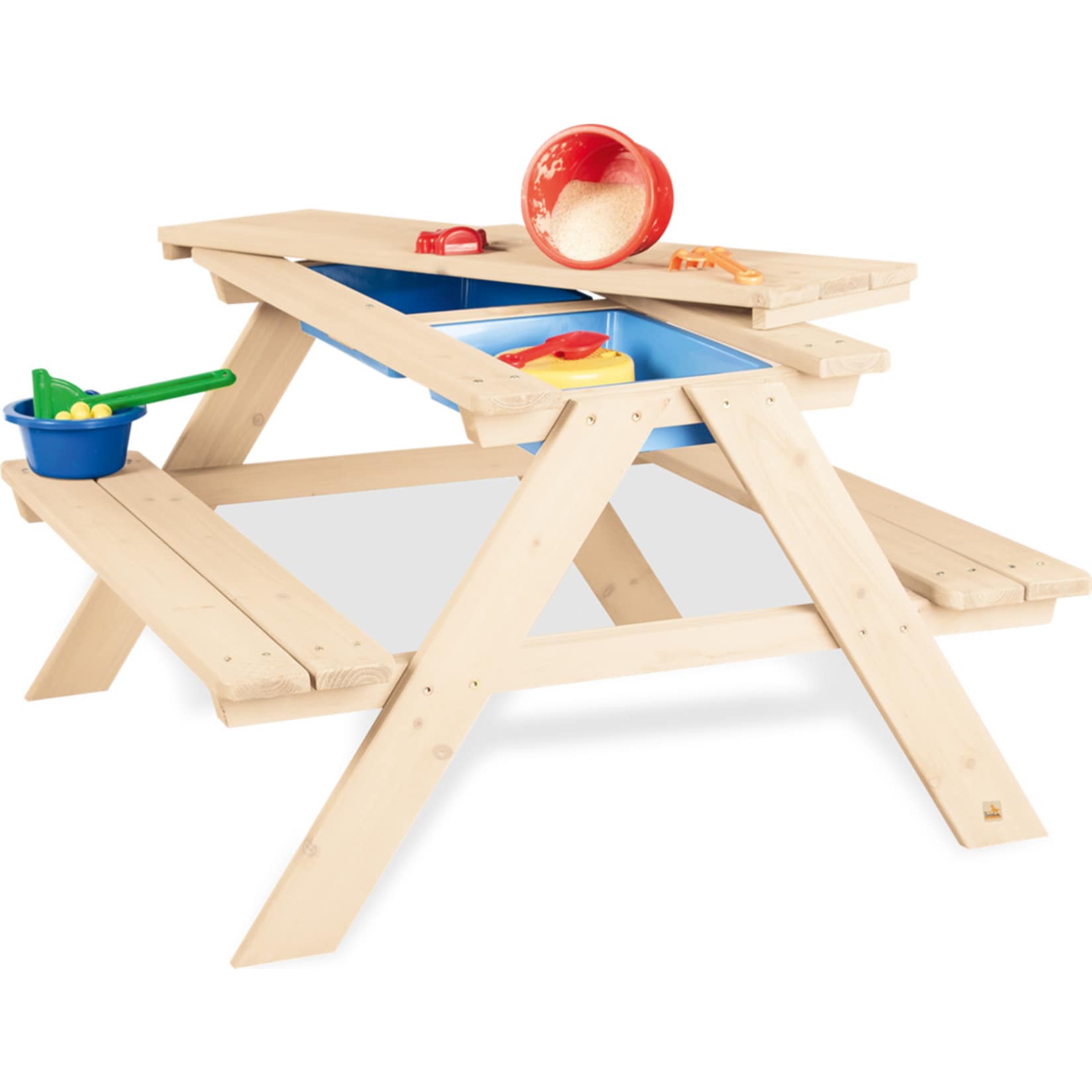 Pinolino Kindersitzgarnitur 'Matsch-Nicki f&uuml;r 4', natur - Bild 1