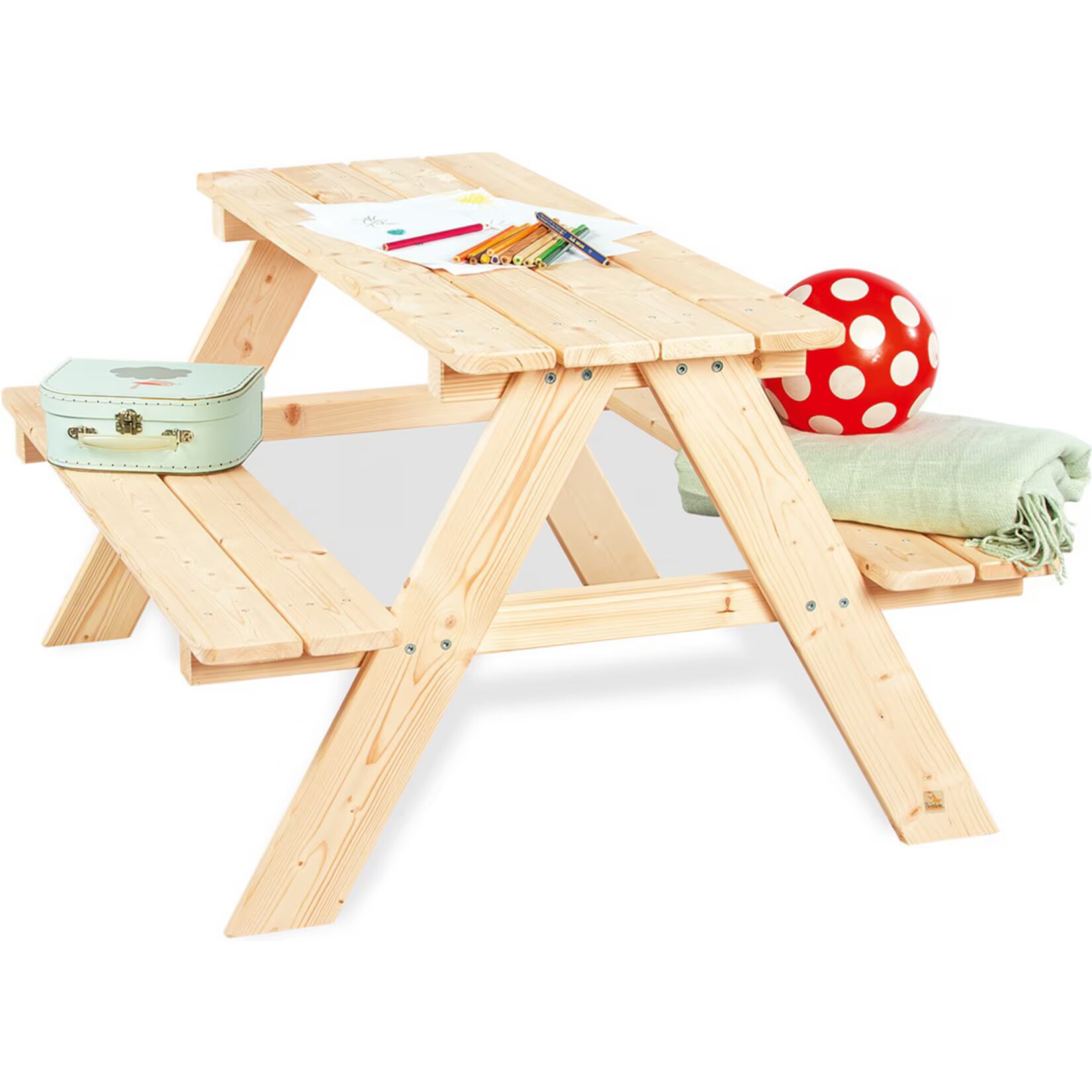 Pinolino Kindersitzgarnitur ‚Nicki für 4‘, (Natur) | 04035769000981