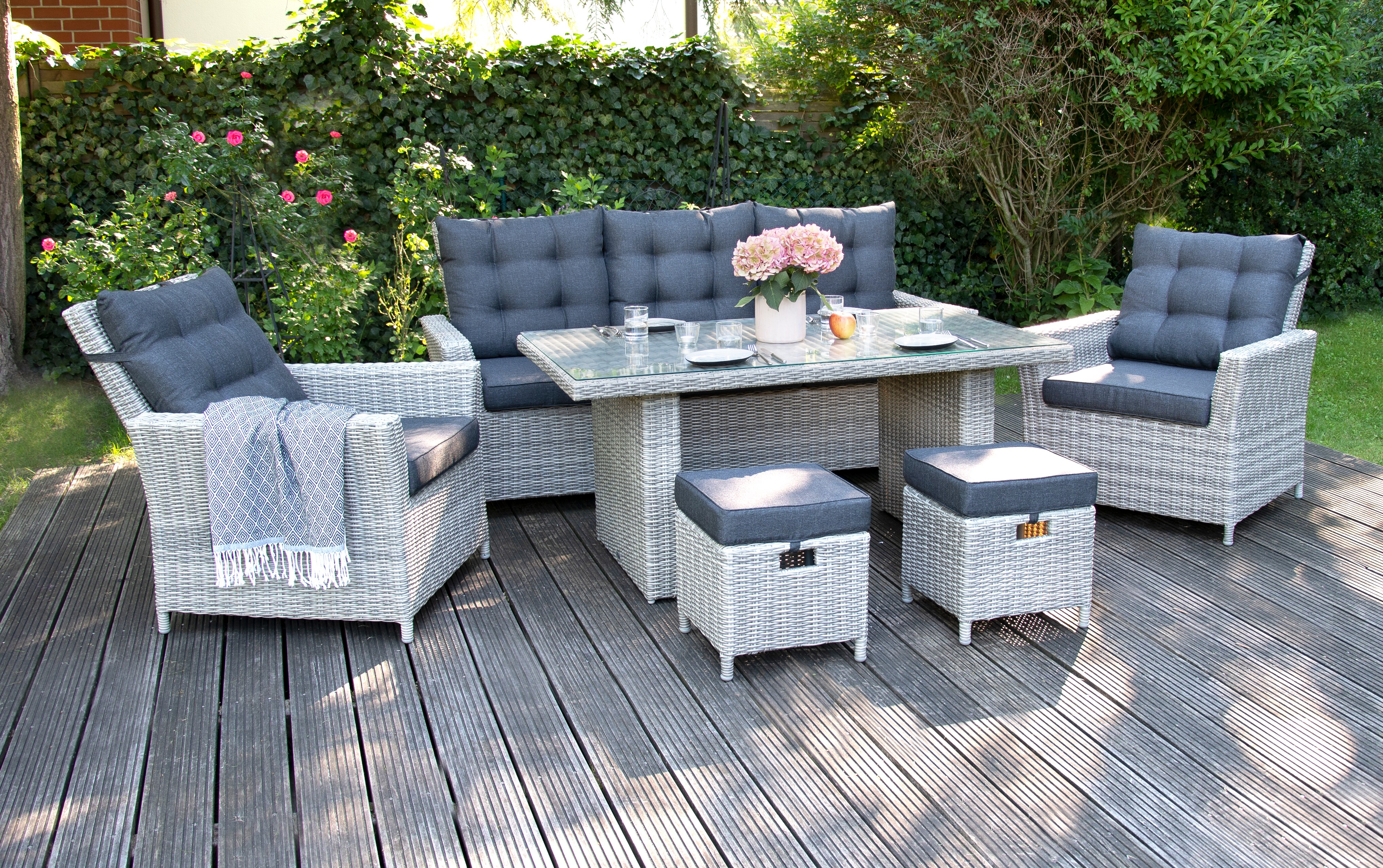 bellavista Aluminium Luxus Set "Asti" grau - Bild 1