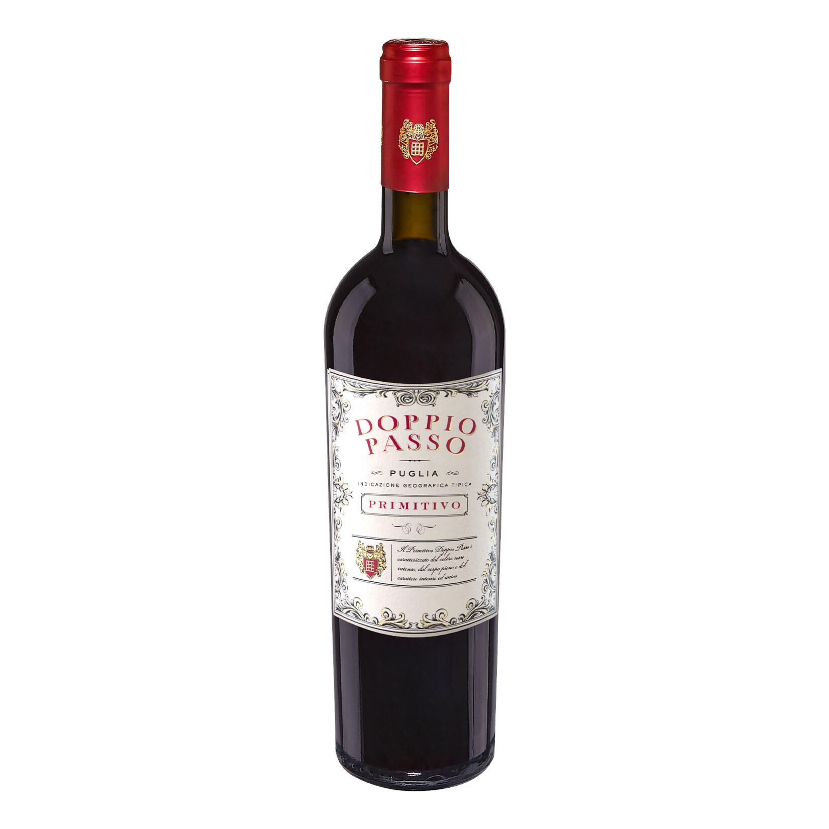 Doppio Passo Primitivo Puglia IGT 13,0 % vol 0,75 Liter – Inhalt: 6 Flaschen | 04002859120799