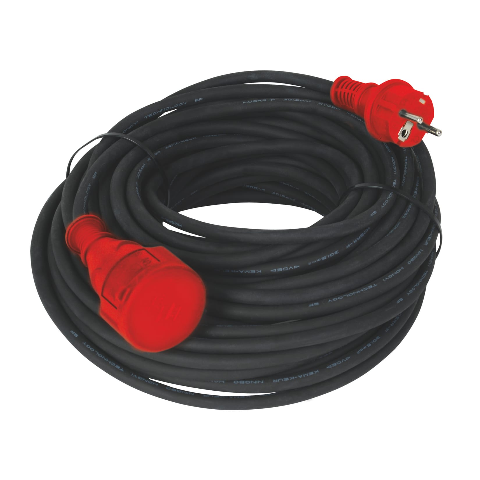 UniTec Verl&auml;ngerungskabel, ca. 25 m - schwarz - Bild 1