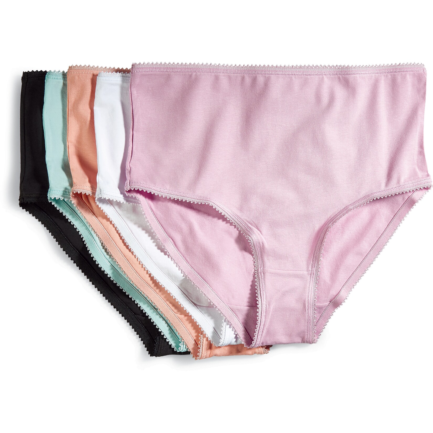 Spirit of colours Damen Taillenslip GOTS, 5er Pack, verschiedene Gr&ouml;&szlig;en - Gr. 40/42 - Bild 1