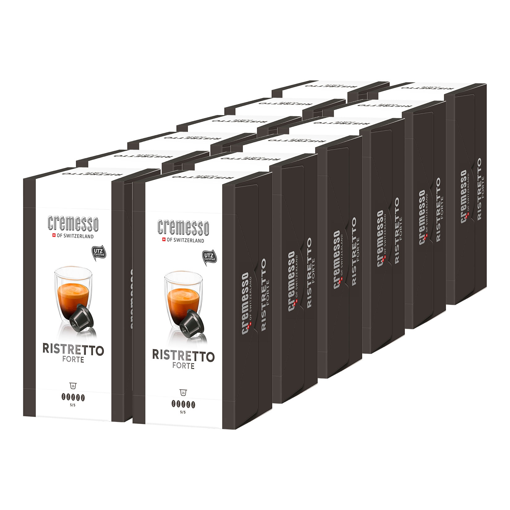 Cremesso Ristretto Forte 16 Kapseln 96 g, 12er Pack - Bild 1