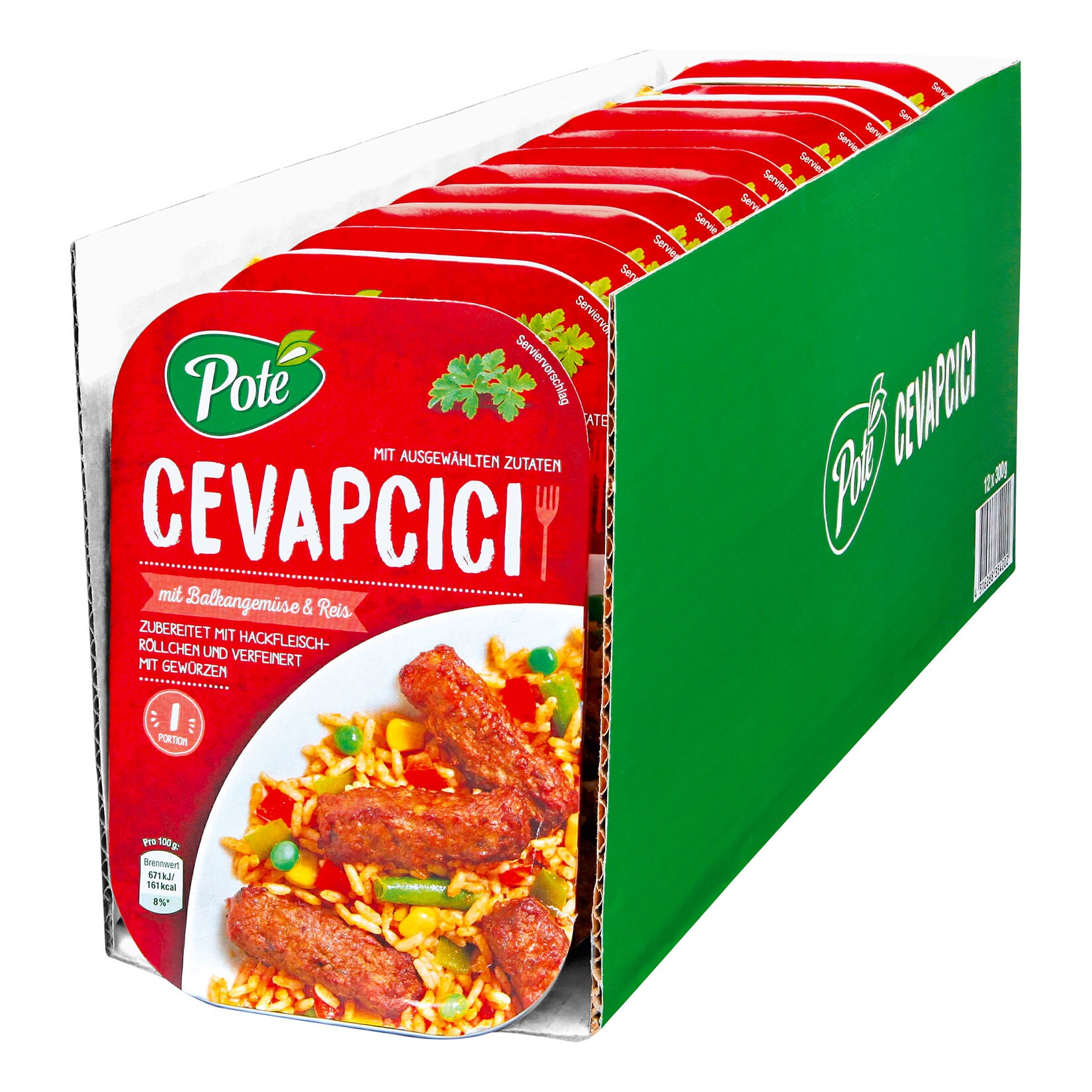 Pote Cevapcici 300 g, 12er Pack - Bild 1