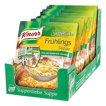 Knorr Suppenliebe Frühlingssuppe ergibt 0,75 Liter, 14er Pack - Bild 1