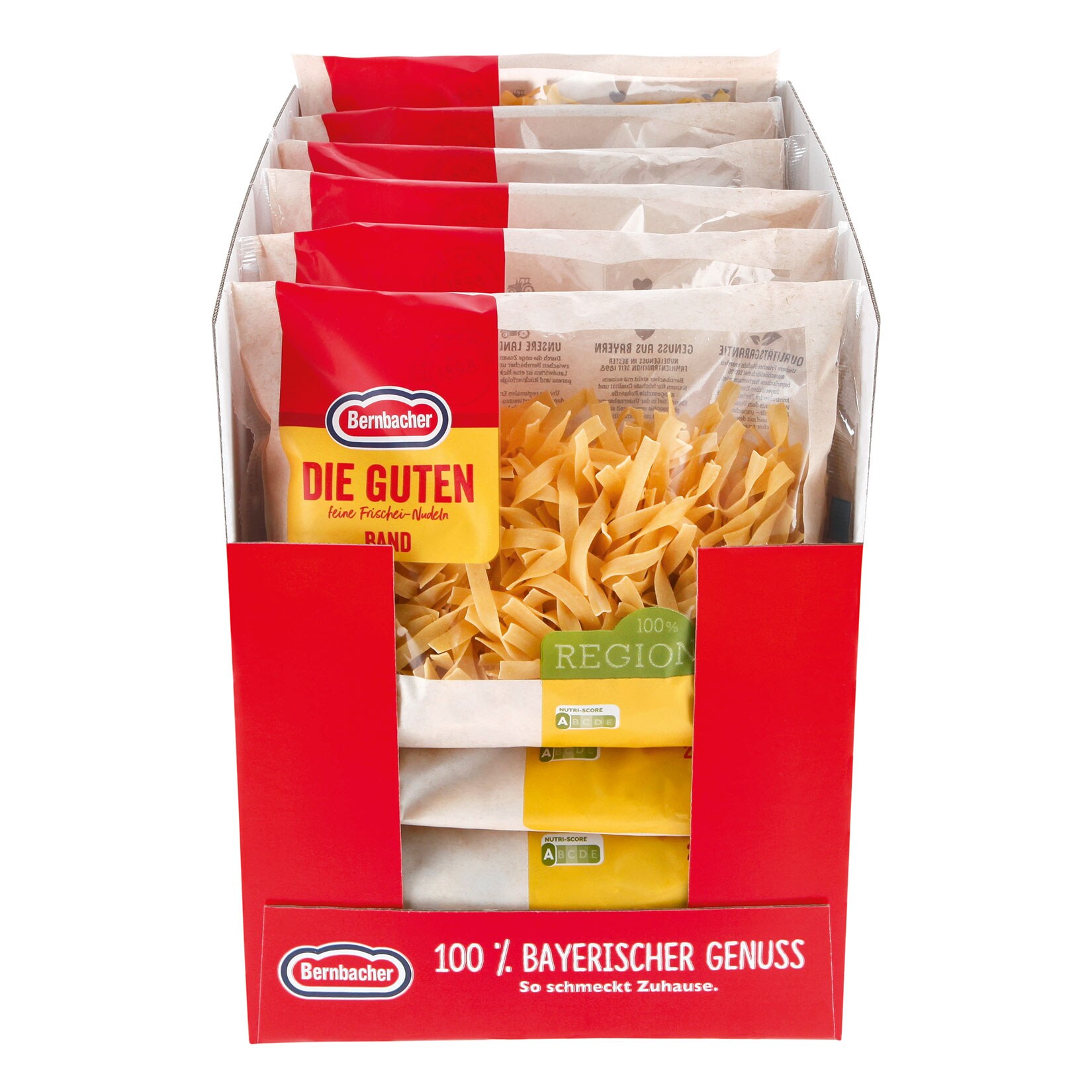 Bernbacher Die Guten Bandnudeln 8 mm 250 g, 15er Pack