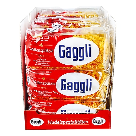 Gaggli Wellenspätzle 250 g, 18er Pack - Bild 1