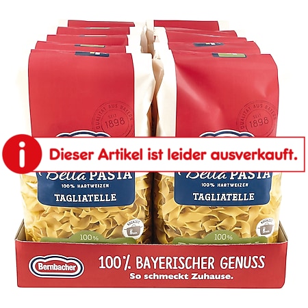 Bernbacher Pasta Tagliatelle 500 g, 10er Pack - Bild 1
