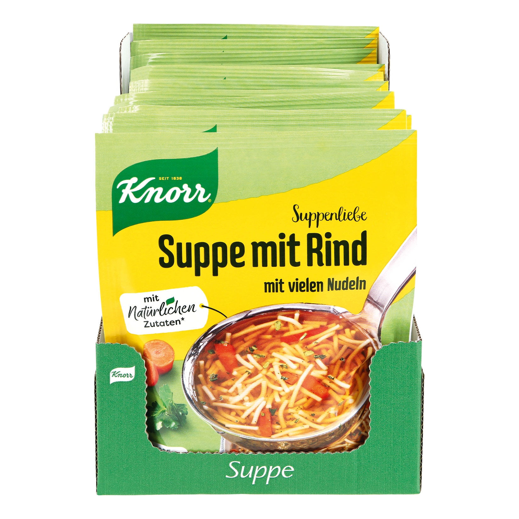 Knorr Suppenliebe Rindfleischsuppe ergibt 0,75 Liter, 14er Pack - Bild 1
