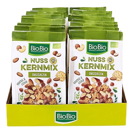 BioBio Nusskern-Mix 125 g, 16er Pack - Bild 1