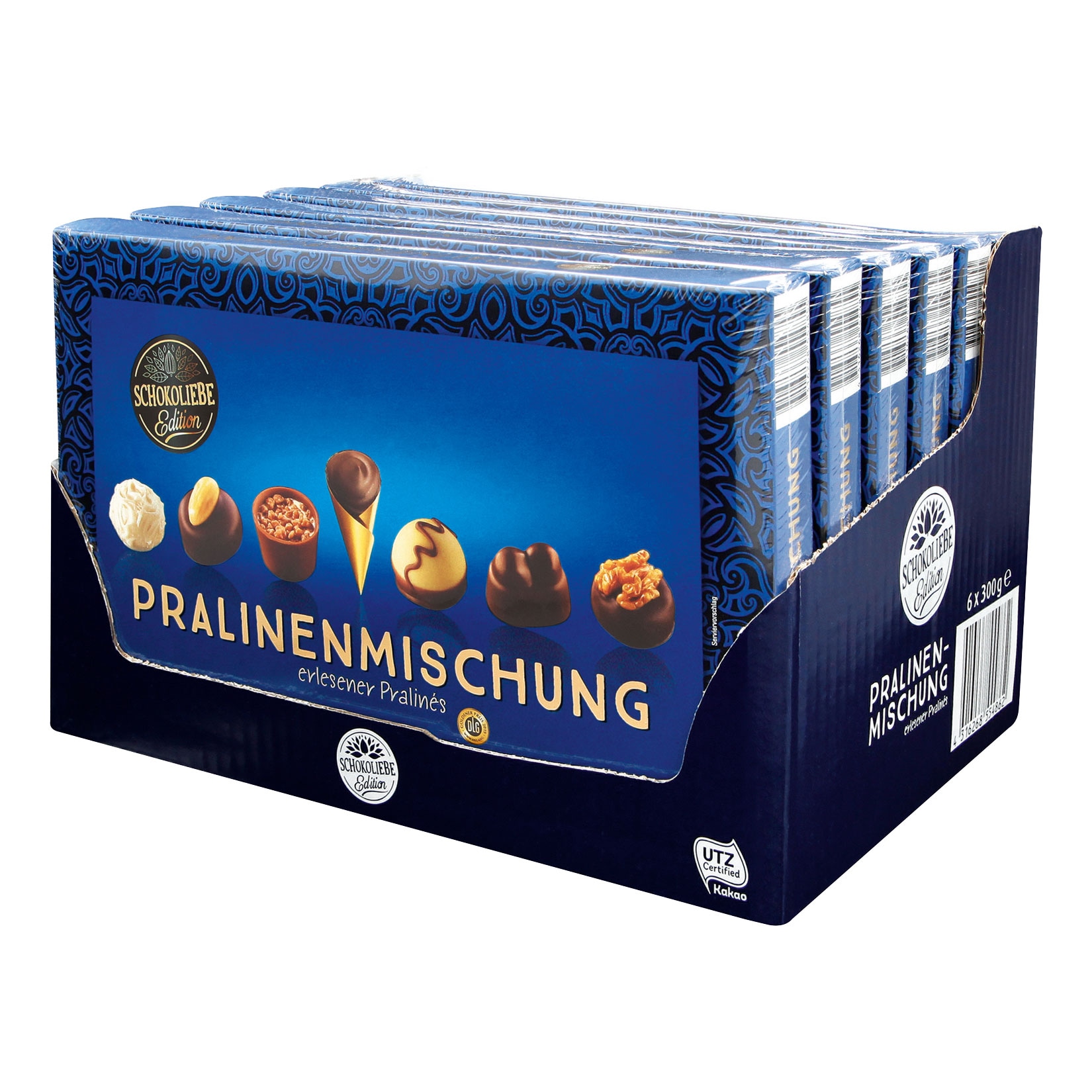 Schokoliebe Edition Pralinenmischung 300 g, 6er Pack - Bild 1