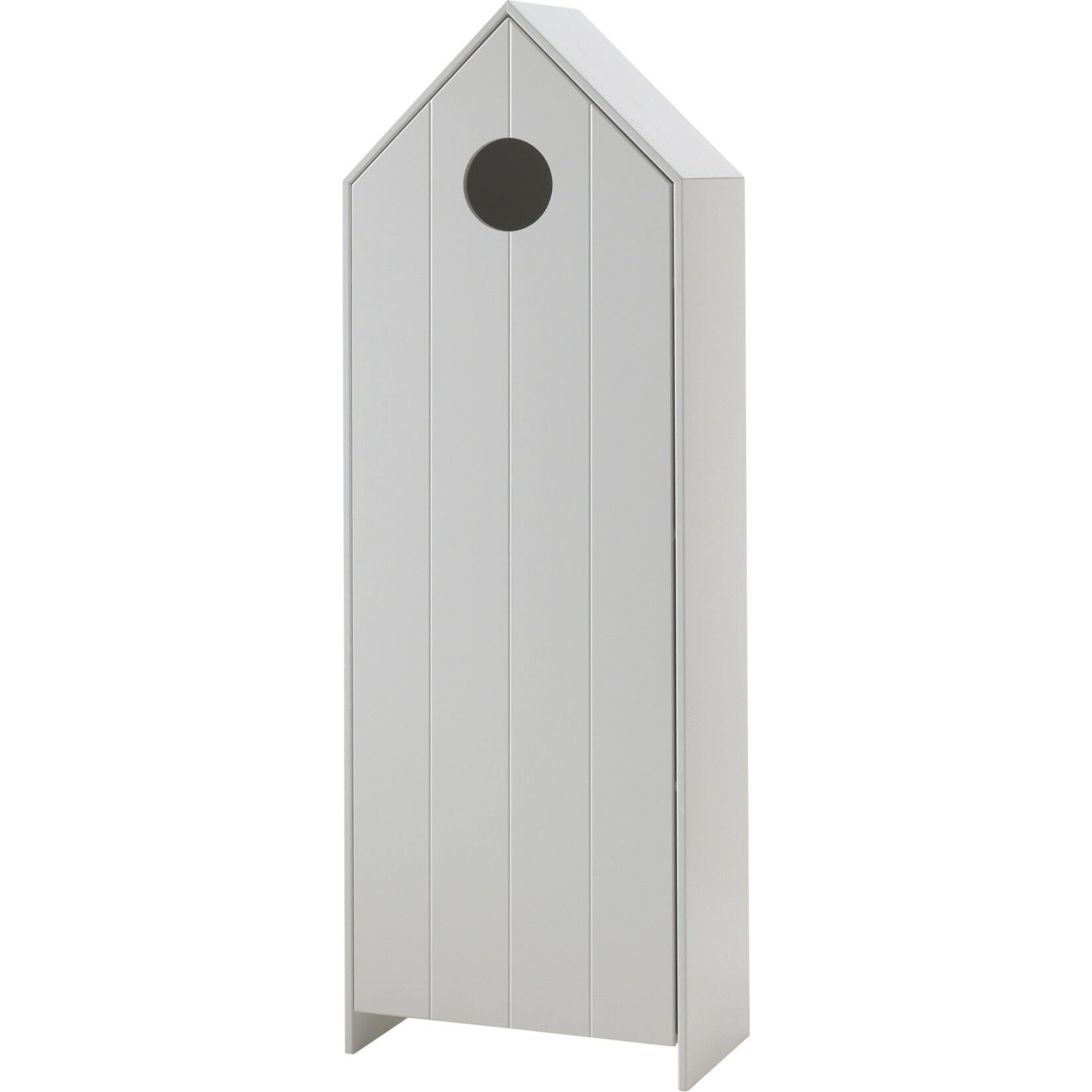 Vipack CASAMI – Schrank mit Tür weiß, Rillenprofil senkrecht, MDF lackiert | 05420070232371