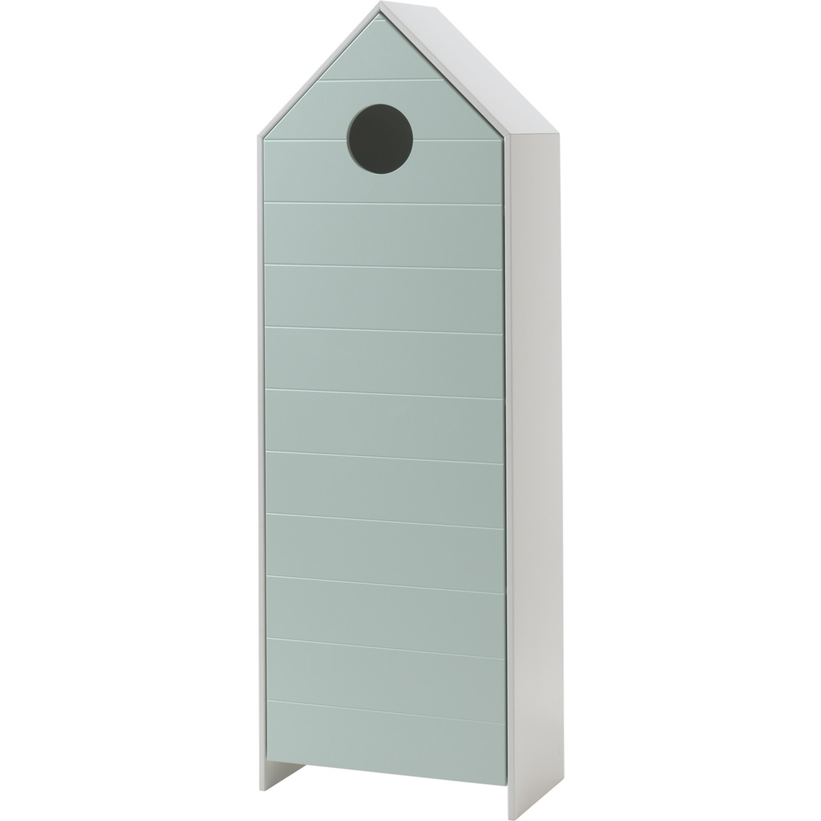 Vipack CASAMI – Schrank mit Tür mint, Rillenprofil waagerecht, MDF lackiert | 05420070232401