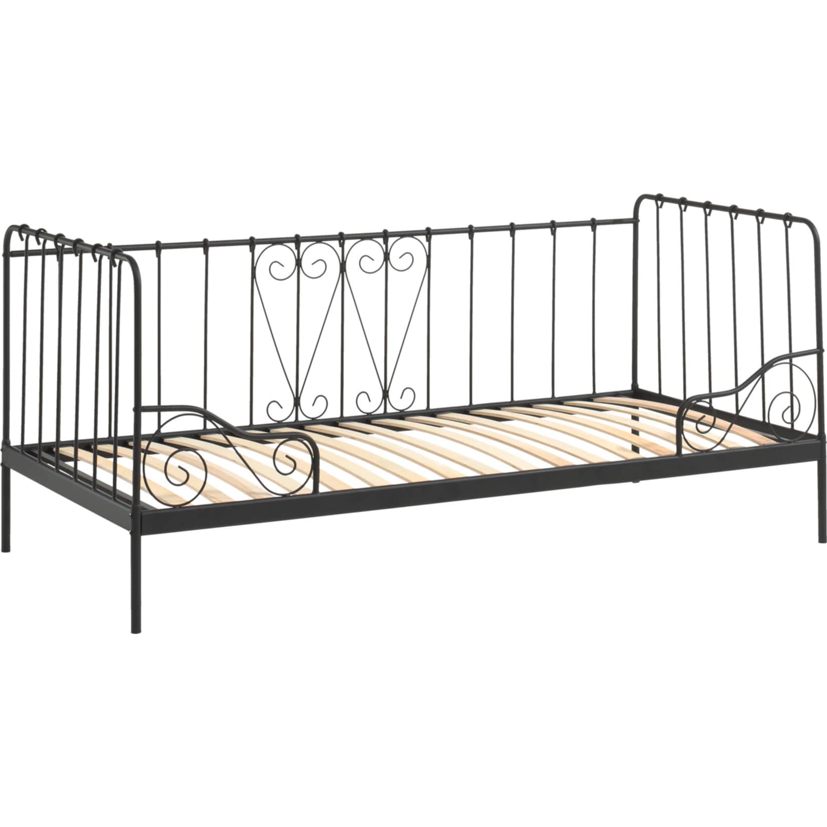 Vipack Kojen-Metallbett Alice - 90 x 200 cm, Schwarz - Bild 1