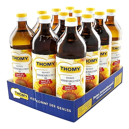 Thomy Sonnenblumenöl 750 ml, 12er Pack - Bild 1