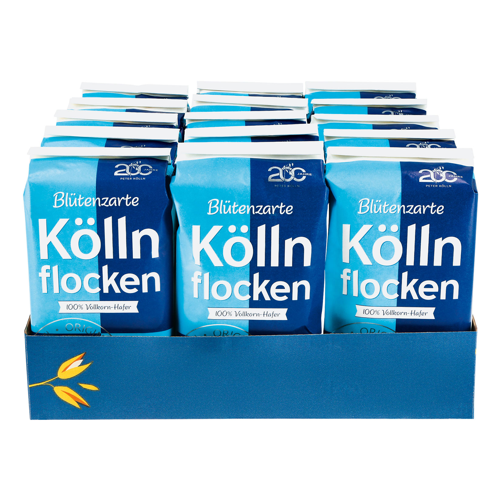 K&ouml;lln Haferflocken zart 500 g, 15er Pack - Bild 1
