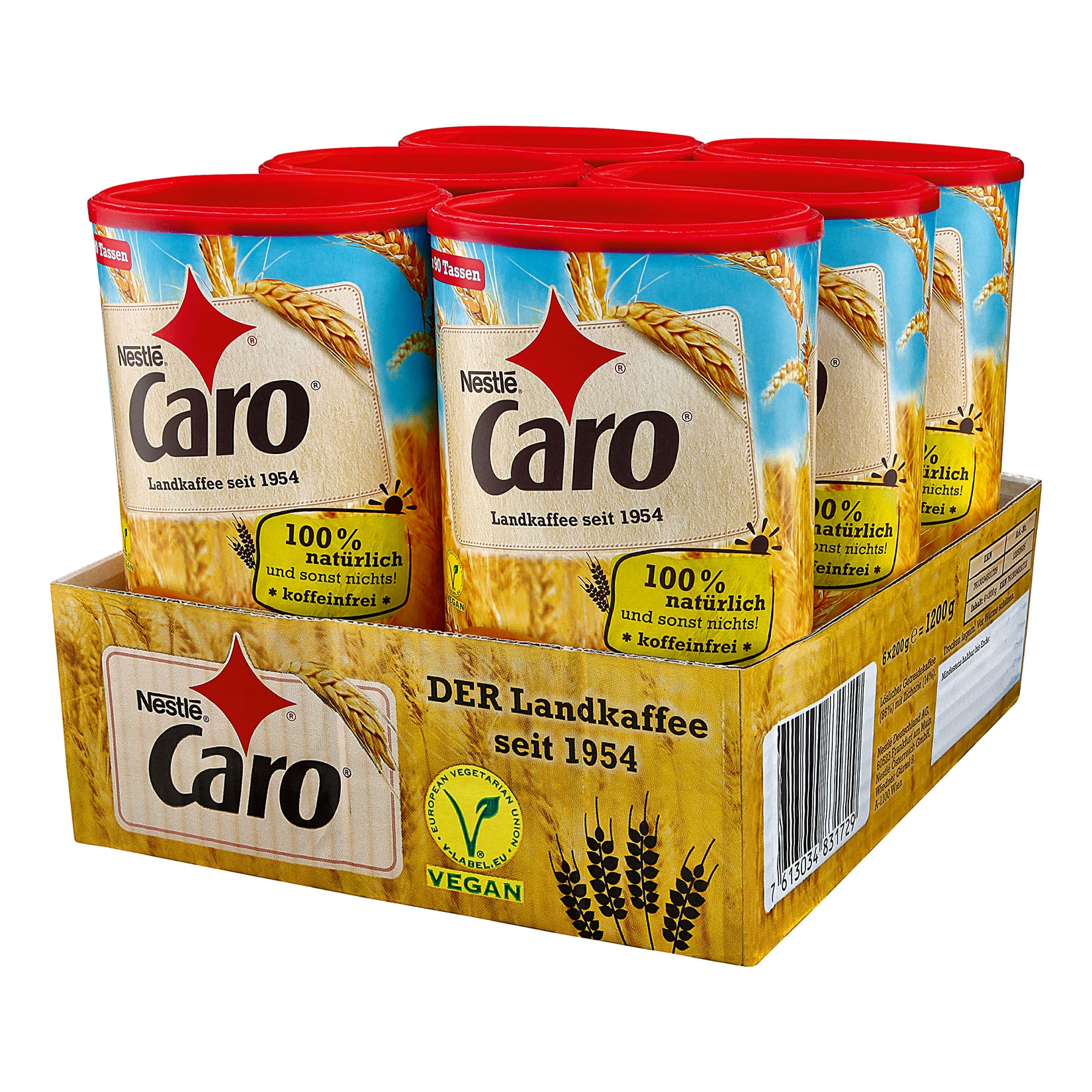 Nestl&eacute; Caro Kaffee 200 g, 6er Pack - Bild 1