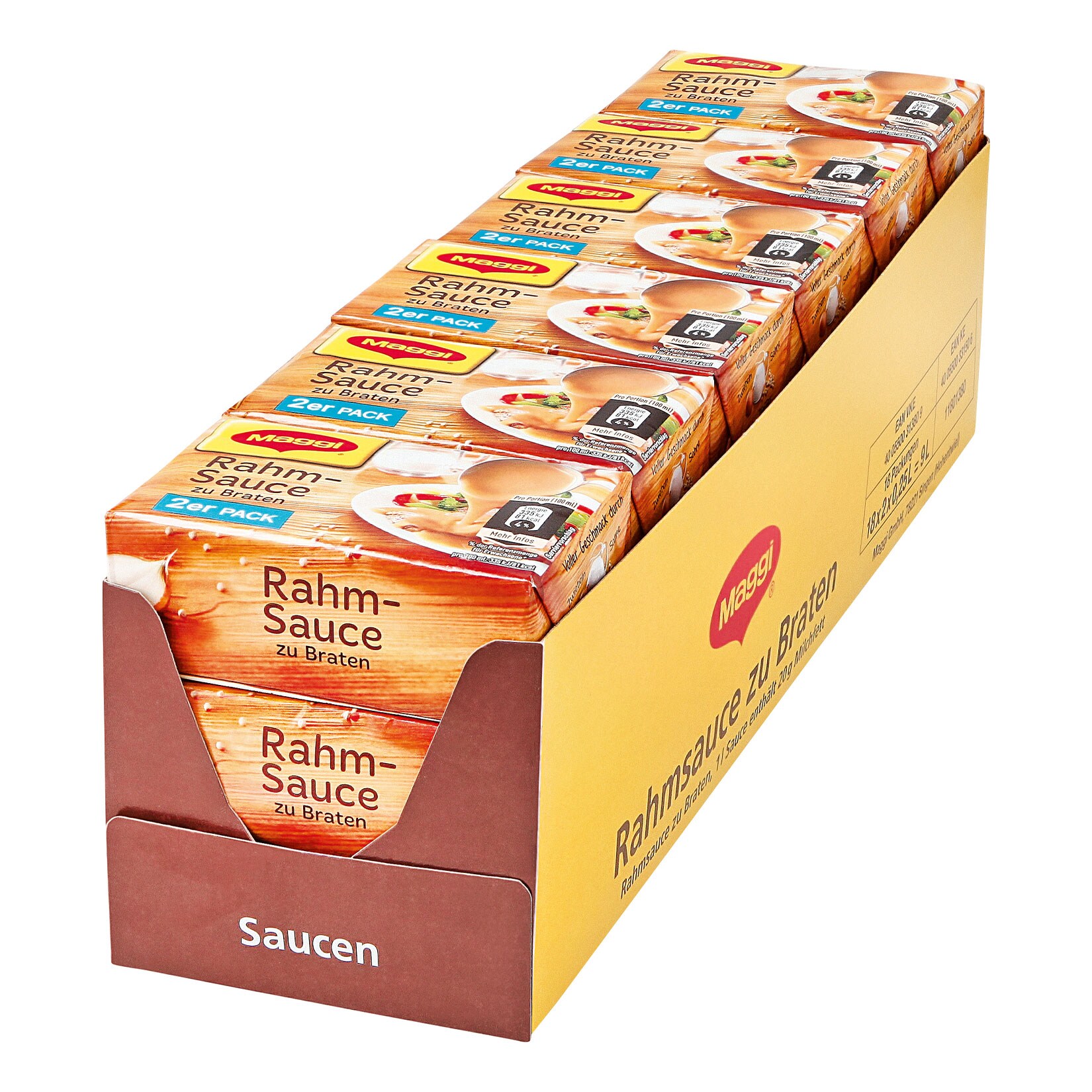 Maggi Rahmsauce zu Braten ergibt 2 x 250 ml, 18er Pack | 04005500313809