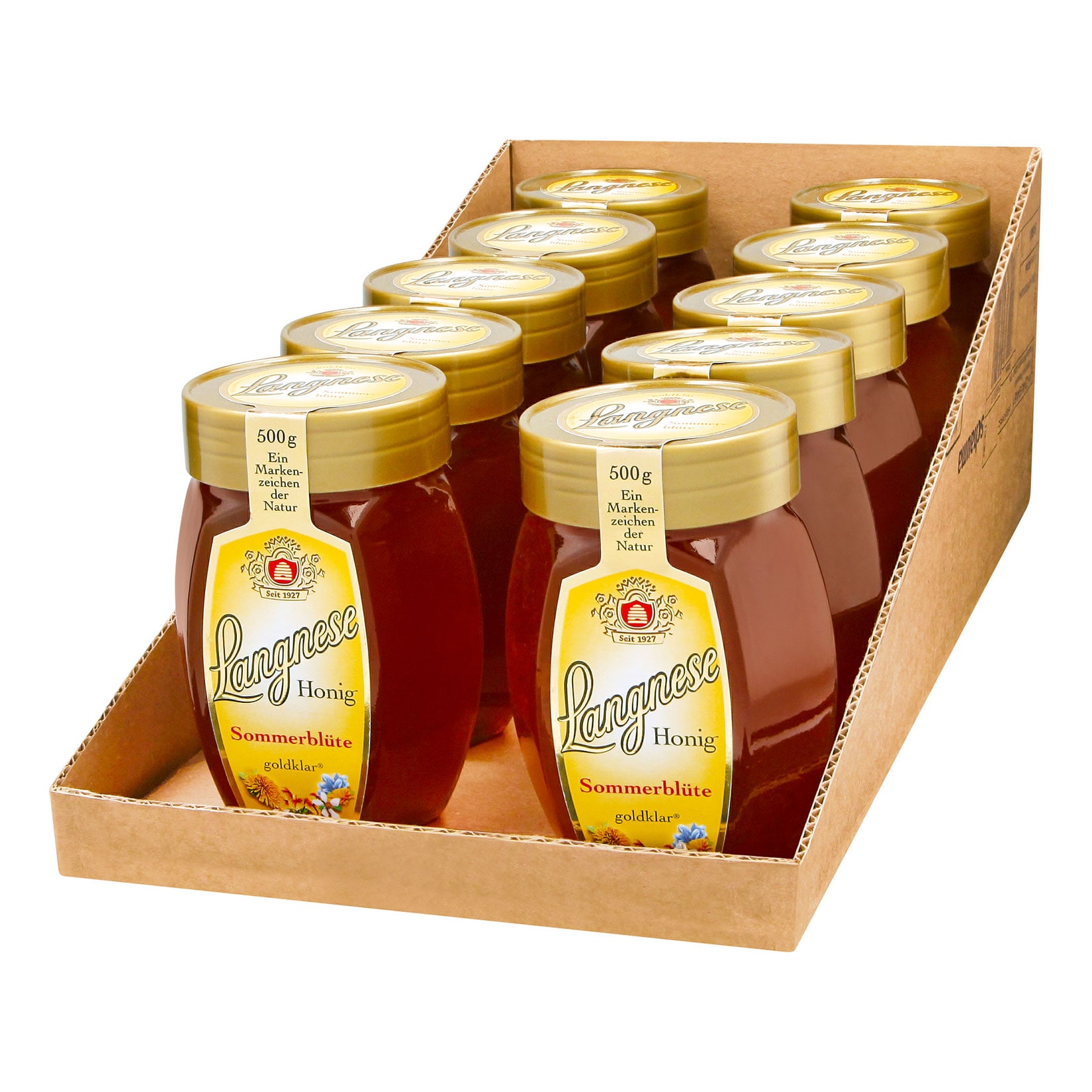 Langnese Sommerbl&uuml;ten Honig 500 g, 10er Pack - Bild 1